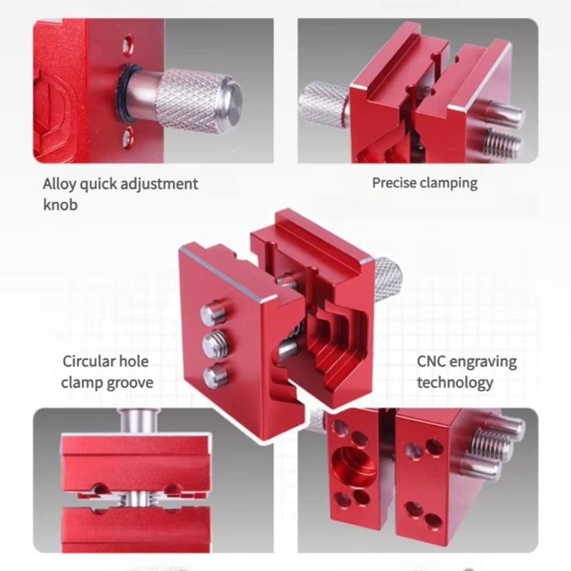 Portable Aluminum Drill Press Vise Benches Vise Wide Clamping Capacity Ideal For Outdoor And Electronics Assembly