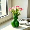 3D-gedruckte Katzenvase, Minimalistische nordische Stil Blumenarrangement Vase, Umarmende Katze Blumenvase, Dekorative Katzenpaar Vase Haus Büro Geschenk