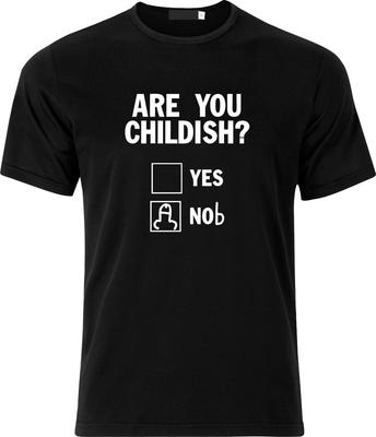 Are You Childish Funny Humour Adult Xmas Cotton T Shirt