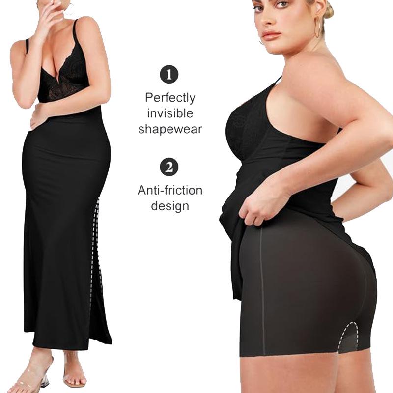 Summer Shaping Camisole Dress: Hip-Lifting, Tummy Control, European & American Style, Underwire Design.
