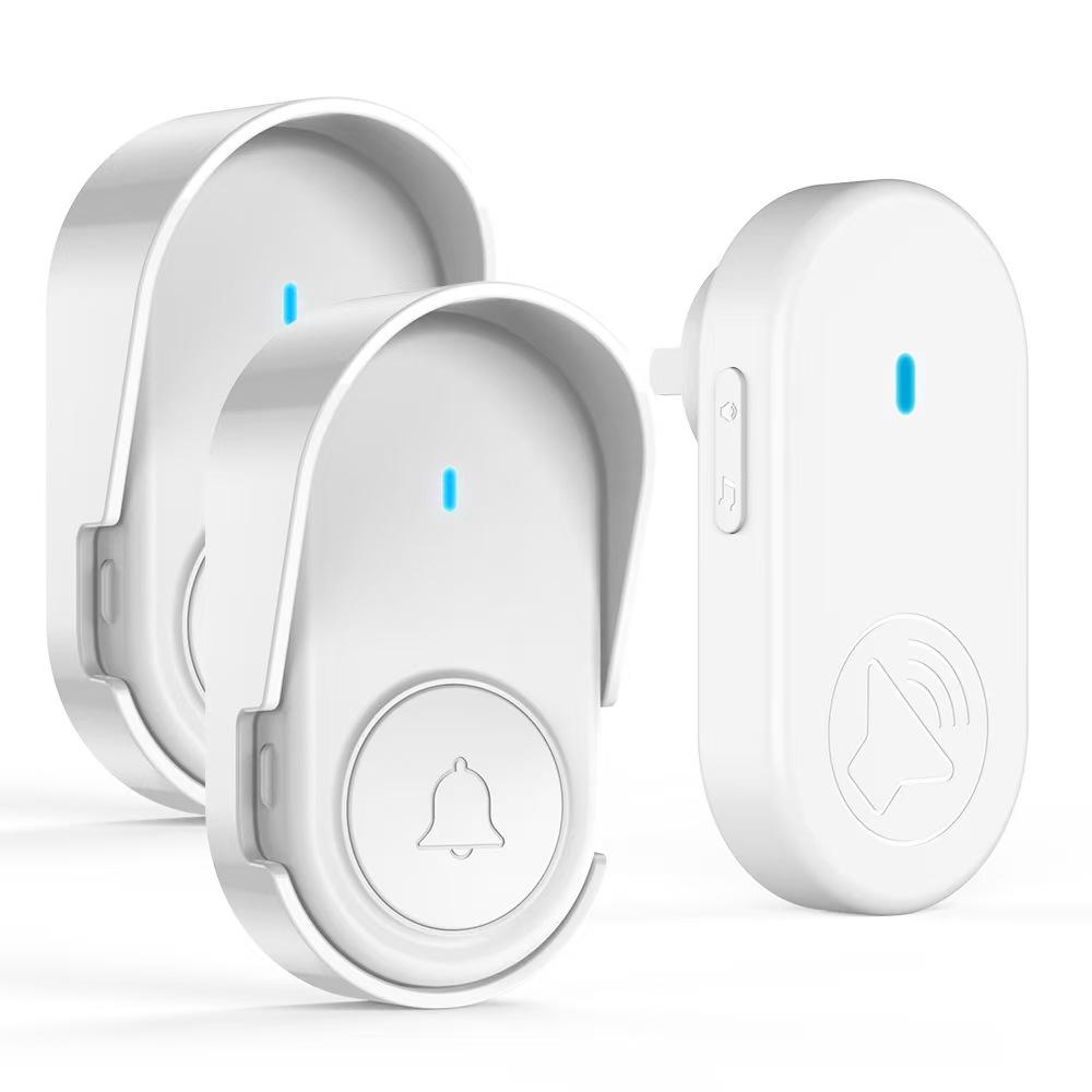 Smart Life Self-Generating Wireless Doorbell with 38 Songs Long-Distance Welcome Device Alarm for Elderly Callers Home Appliance