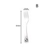1/4Pcs Animal Cartoon Cute Fork Stainless Steel Children Spoon Fork Children Kids Cutlery Set Tableware Dinnerware Supplies Gift