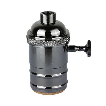 1/5PCS Vintage E26/E27 Retro Vintage Edison Industrial Light Bulb Lamp Holder Socket With Switch Copper Pendant Lamp Holder