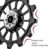 12T Bicycle Rear Derailleur Bearing Aluminum Alloy Positive Negative Tooth Bike Rear Derailleur Pully Ceramic Bearing