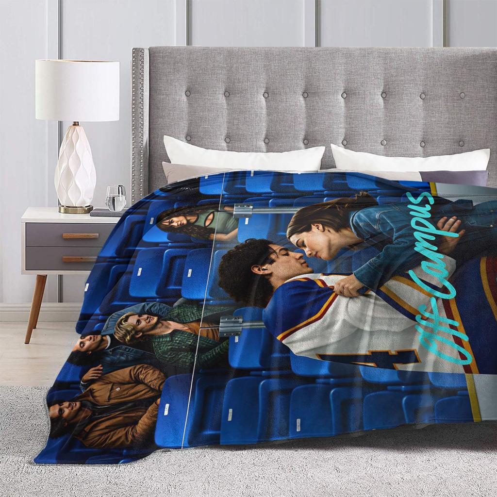 Off Campus Poster Blanket Super Warm Novelty Plush Bedding Throws For Boy Girl Home Decor Flannel Bedspread Bed Cover