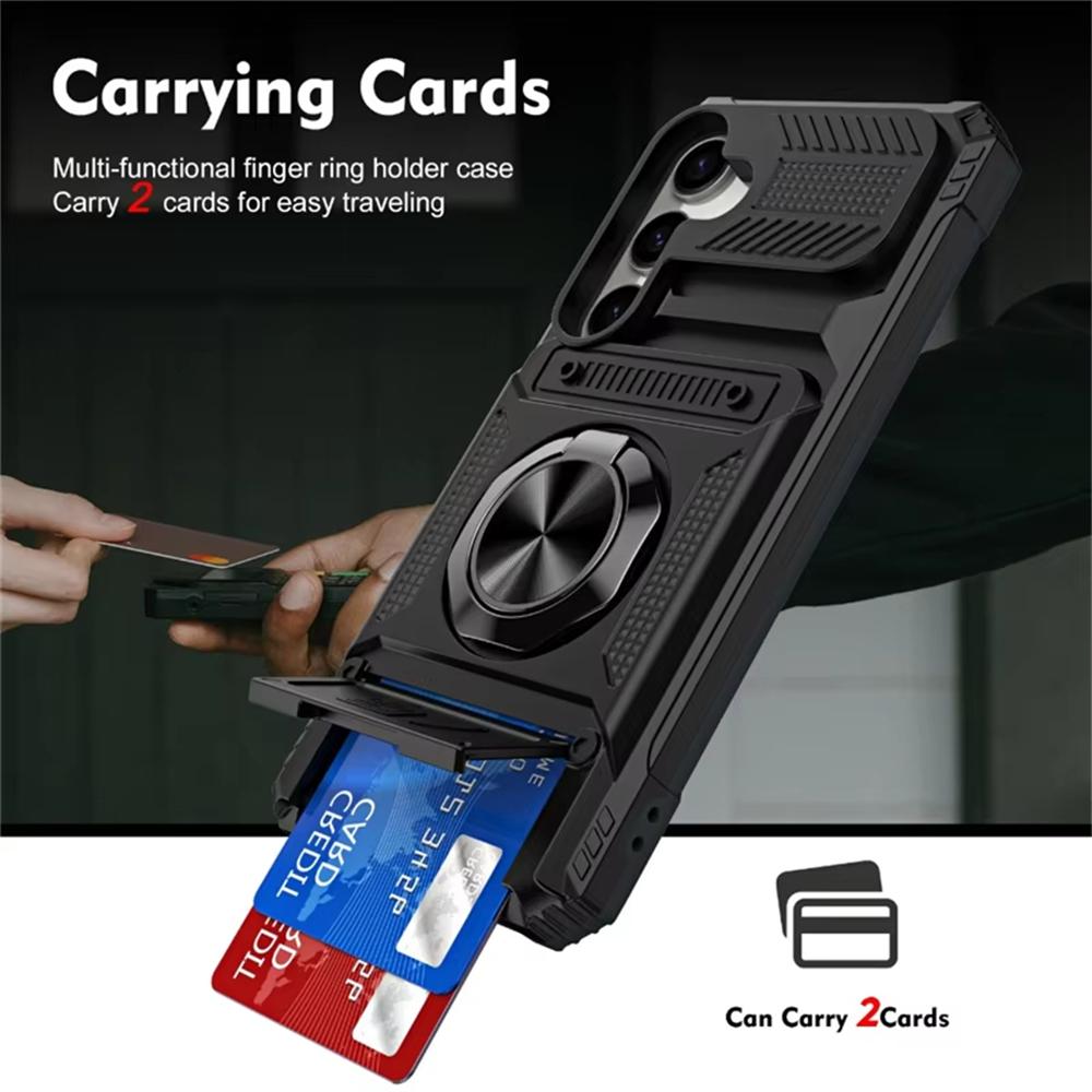 Magnetic Rotated Ring Kickstand Phone Cases For Samsung Galaxy A56 A36 A16 A55 A35 A15 A14 5G A26 Case Shockproof Wallet Cover