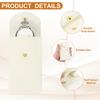 uxcell 6-Piece Set Leather Watch Pouch 13 x 7 cm Portable Travel Case Jewelry Storage Bag with Snap Button Closure White Gray Black