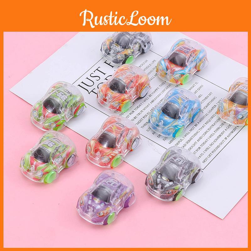Simulation Mini Inertial Transparent Graffiti Car Model Children Toy For Play