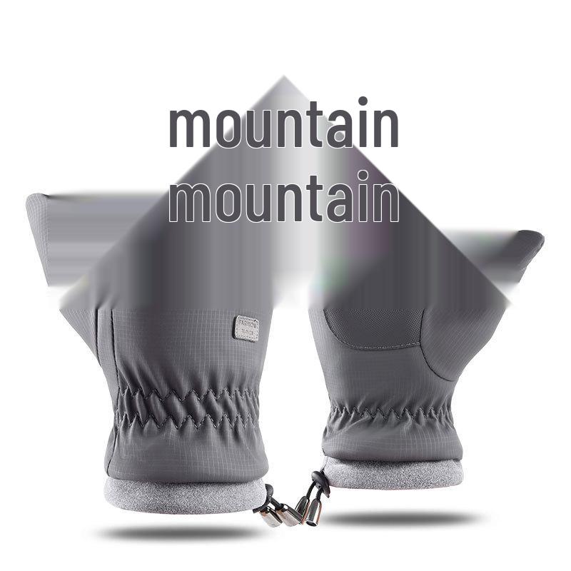 Men's N701 Winter Warm Fleece-Lined Anti-Slip Touchscreen Gloves for Skiing & Cycling