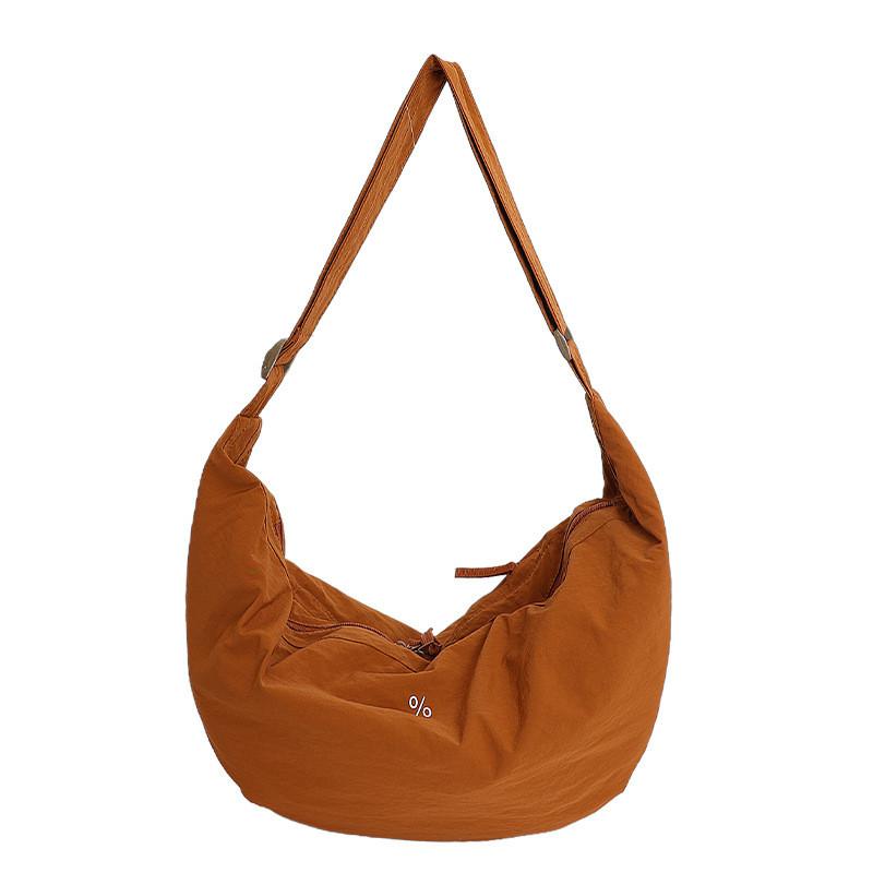 Nylon Casual Crossbody Bag With Metal Accents For Daily Use