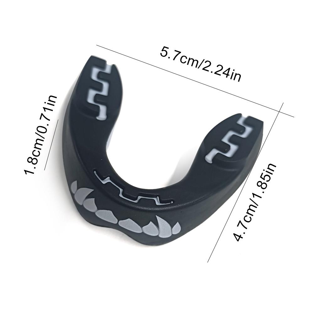 Sports Mouth Guard Sports Mouthpiece Shock Absorbing Boxing Tooth Guard EVA Gum Shield for Martial Arts & MMA