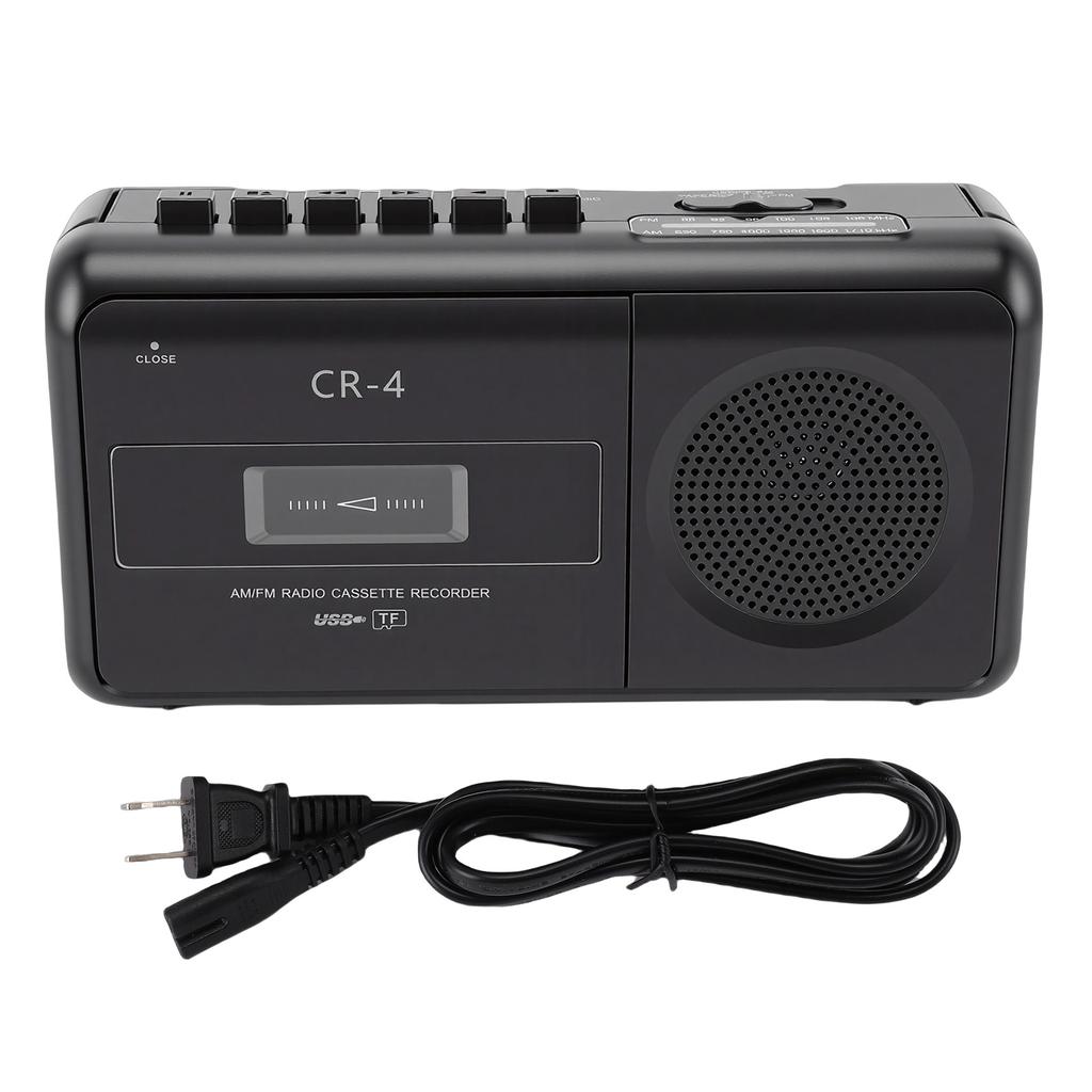 Cassette Tape Recorder Voice Recording Battery Operated MP3 To Cassette Converter Built in Speaker Mic Headphone Jack