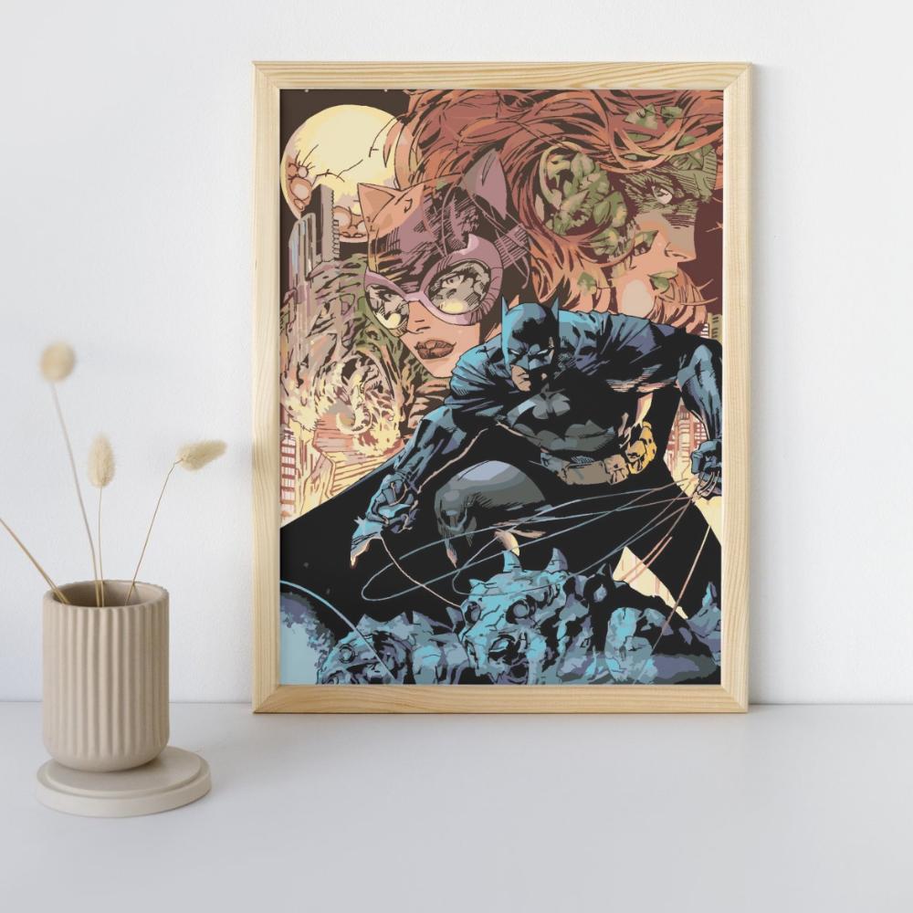 Malowanie Po Numerach Z Ramą Obrazy Do Malowania - Noce W Gotham 40X50 Cm