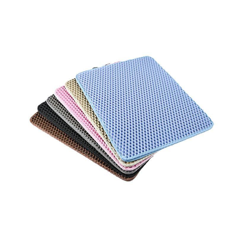 Extra Large EVA Double Layer Cat Litter Mat - Anti-Tracking and Sand Trapping Pet Mat