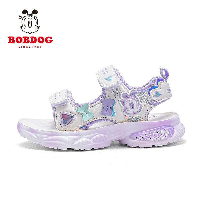 

Babu Bean classmate girls sandals 2025 new summer middle-aged and older children s soft-soled non-slip children s sports beach shoes 38