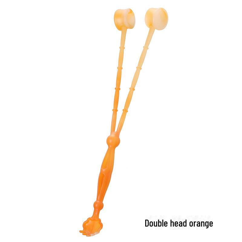 

Ручний масажний стік для меридіанів для плечей, спини та ніг Double hammer жовтий