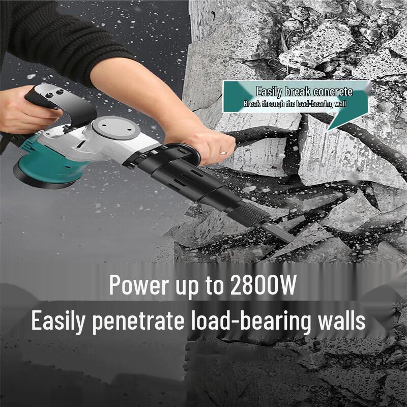 Zhugu Industrial-Grade Electric Demolition Hammer CN plug (adapter included)