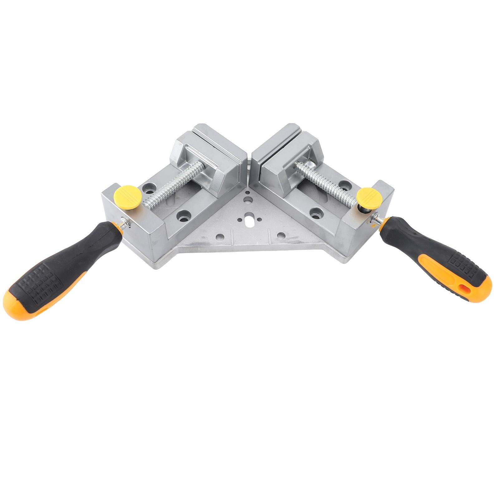 

Double Handle Corner Clamp Wood 90 Degree Right Angle Quick Release Detachable Aluminum Alloy Die Casting Clamp