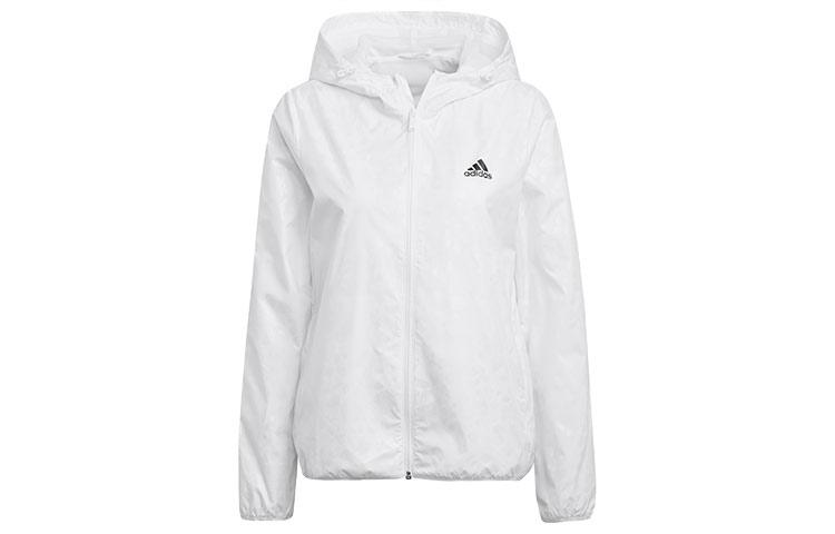 

Adidas Jackets Women s White Hooded Moderate Wind Shell GQ0615 S