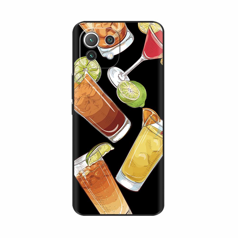For Xiaomi Mi 11 Lite 5G NE Case Painted Soft Silicon Phone Back Cover For Xiomi Mi 11 Lite Case Mi 11 Lite Mi11 11i Shell Cover