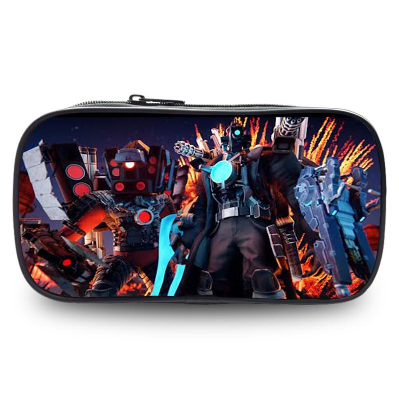 Tv Trendy Titan Character Print Pencil Holder Roomy Polyester Case For Ages All