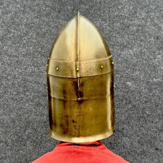 Mittelalterlicher Schädel Dämon Helm Stahl Tragbarer Helm Fierce Cosplay Rüstung Dekor Rollenspiel Weihnachten