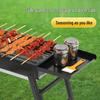 Foldable Charcoal Grill: Medium/Large Portable BBQ Rack for Home & Outdoor Use