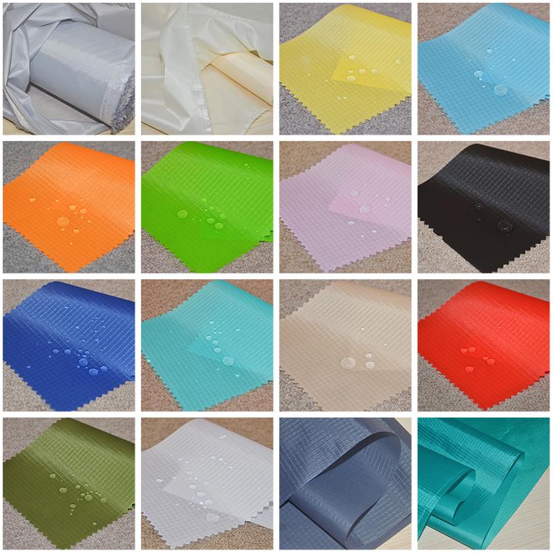 2/4/6M 210T Polyester Taffeta Fabric Ripstop Lightweight Waterproof PU Coated Fabric For Diy Tent Canopy Camp Umbrella Tent Bag