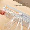 Magnetic Plastic Wrap Dispenser with Slide Cutter Space Saving Kitchen Organizers Single-Hand Operation for Aluminum Foil