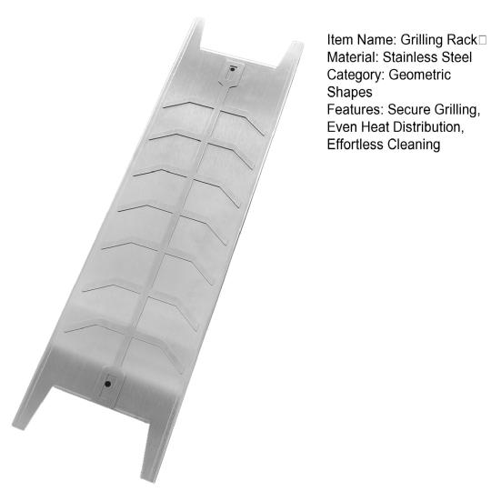 Stainless Steel Salmon Grill Holder 180 Degrees Rotating Fish BBQ Grilling Plate for Camping Backyard Evenly Grilled Meat Rack for Gas Charcoal