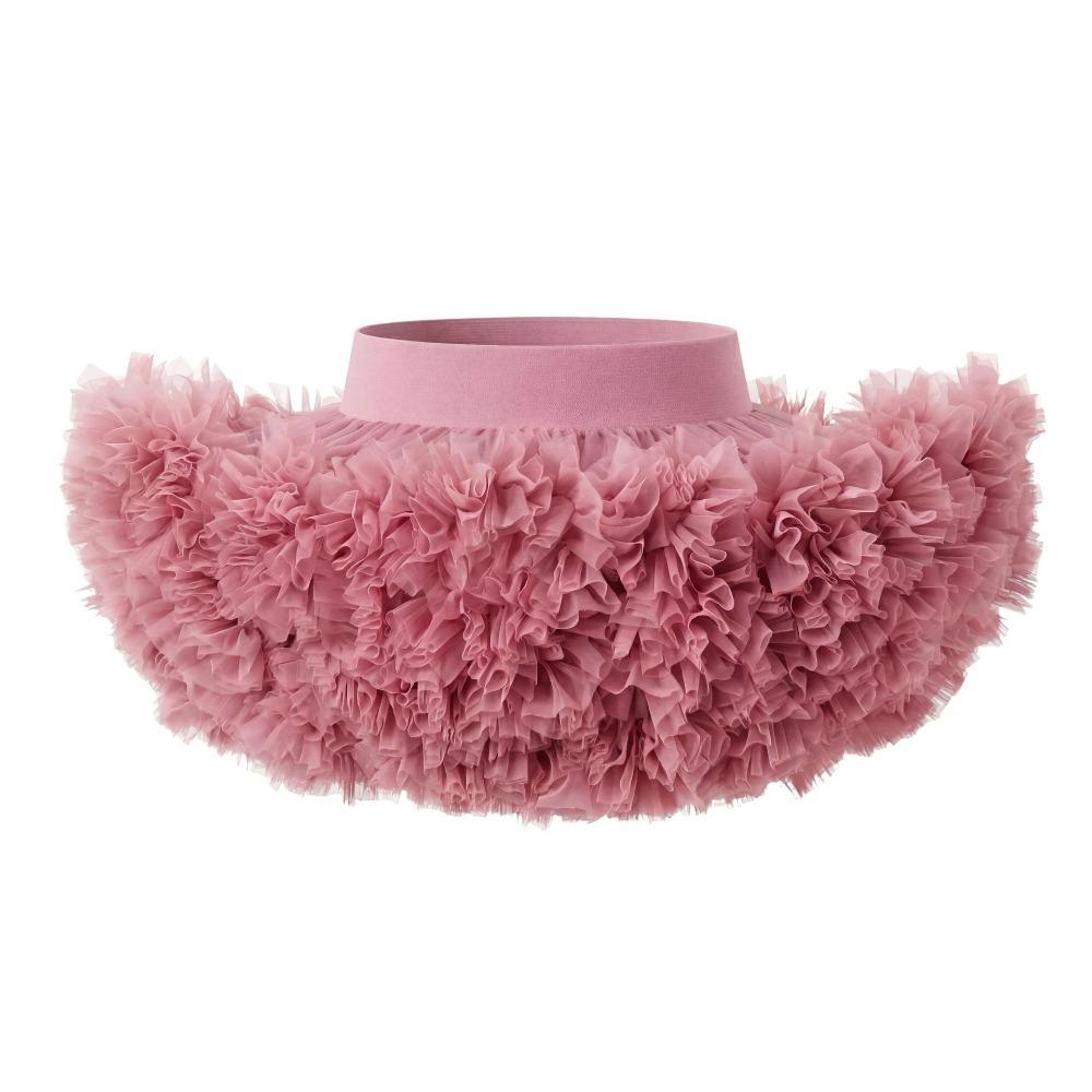 Soft Tulle Baby Pettiskirt Elastic Waist Tulle Half Skirt Sweet Outfit Princess Skirt Photo Shoot 80CM