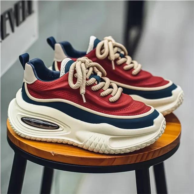Fashion Men's Chunky Sneakers Autumn New Casual Shoes Sports Running Shoes for Men Heighing Increased Shoes