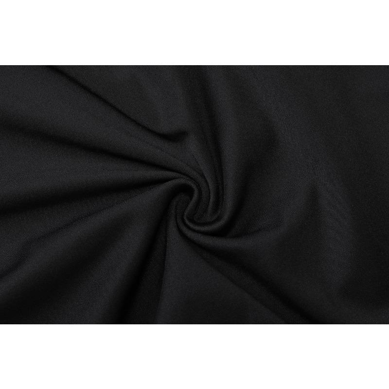 Dámské Sexy Hluboký Výstřih Dlouhý Rukáv Jednobarevné Spice Girl Móda Dvojitě Řasené Dlouhé Šaty