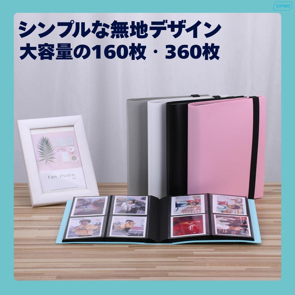 Sonea Instax Mini Instax Instax Photo Album, Pink, 160 Sheets