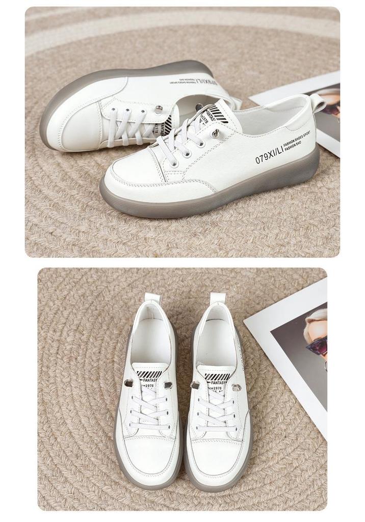 Women's Soft Sole Slip-On Lace-Up Casual Flat Shoes