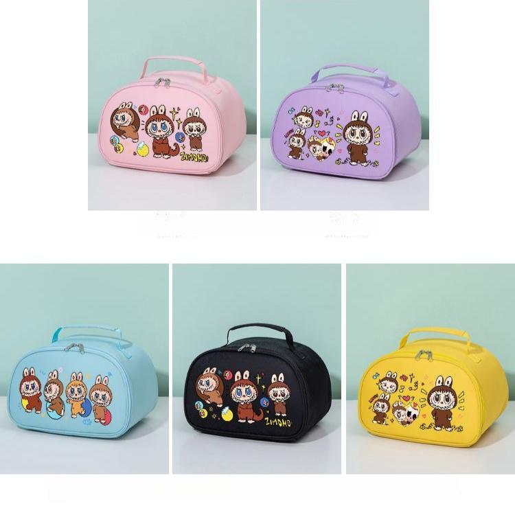 Labubu Thickened Aluminum Foil Bento Bag Student Lunch Box Bag Large-capacity Hand-held Insulated Bag