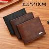 Men's Business Casual Short Leather Wallet