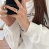 Vintage Dark Girl Love Open Ring Schoolgirl Simple Adjustable Ring Tide