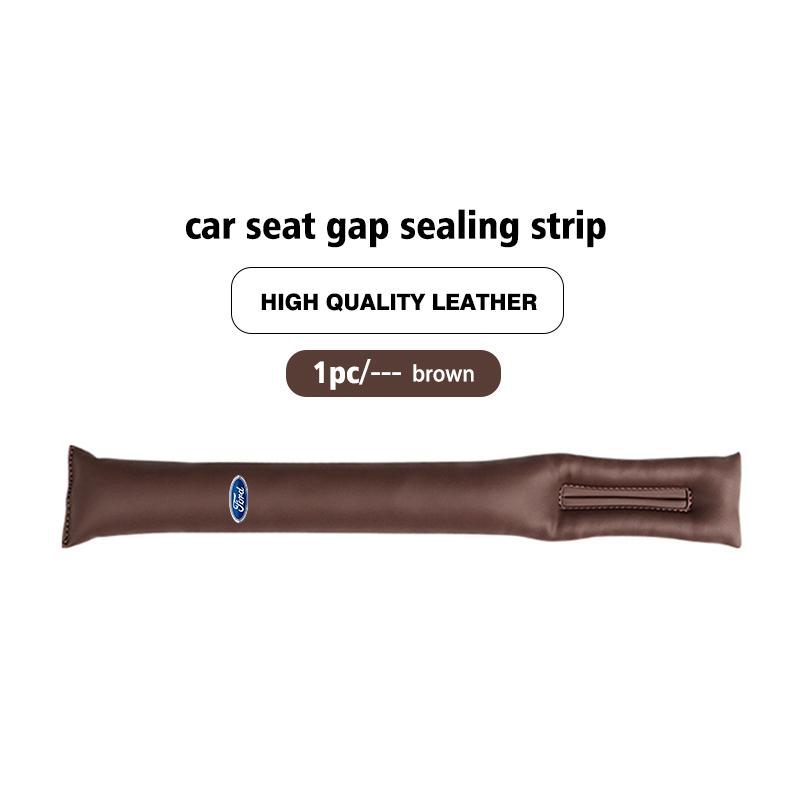 YGV26 1/2PCS Car Styling Leather Seat Gap Filler Leak-proof Plug Padding Strip For Ford Escort KA Flex Everest KA Expedition Falcon