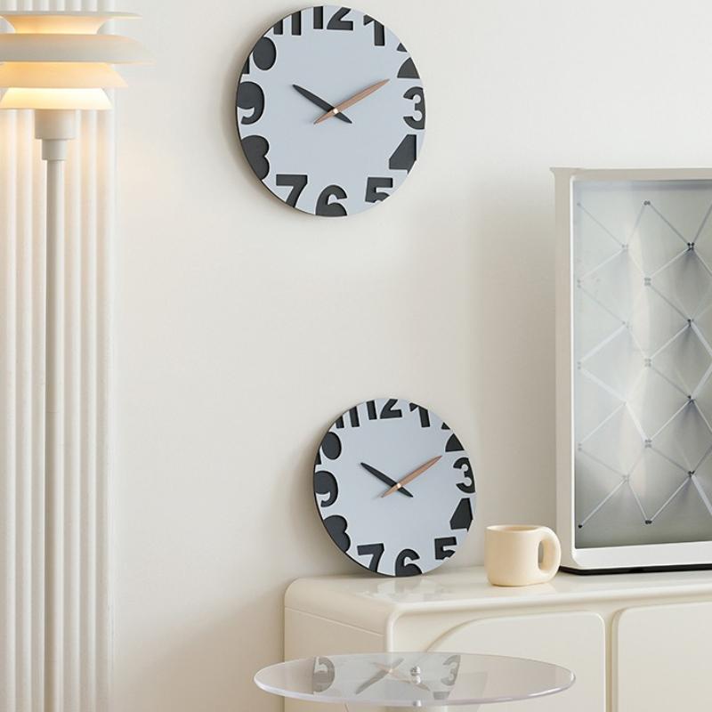 Modern Wall Clocks Wood Minimalist Elegant Aesthetic Clocks Unusual Stylish Watch Home Living Room Wall Decoration Ornaments