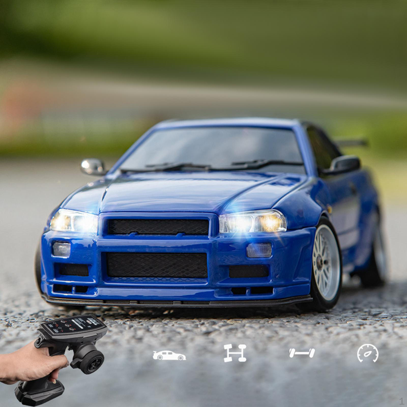 

RC Drift Car Sport Toy Масштаб 1/18 на дорожном транспортном средстве Гонка 4WD Дистанционное управление для blue