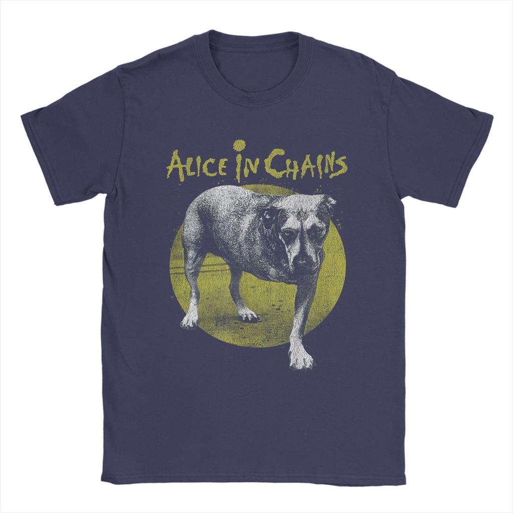 Πρωτότυπα μπλουζάκια Alice in Chains Band Dog Ανδρικά Μπλουζάκια με Στρογγυλή Λαιμόκοψη Βαμβακερά Μπλουζάκια Μουσική Heavy Metal Κοντομάνικα Μπλουζάκια Μεγάλα Μεγέθη Ρούχα