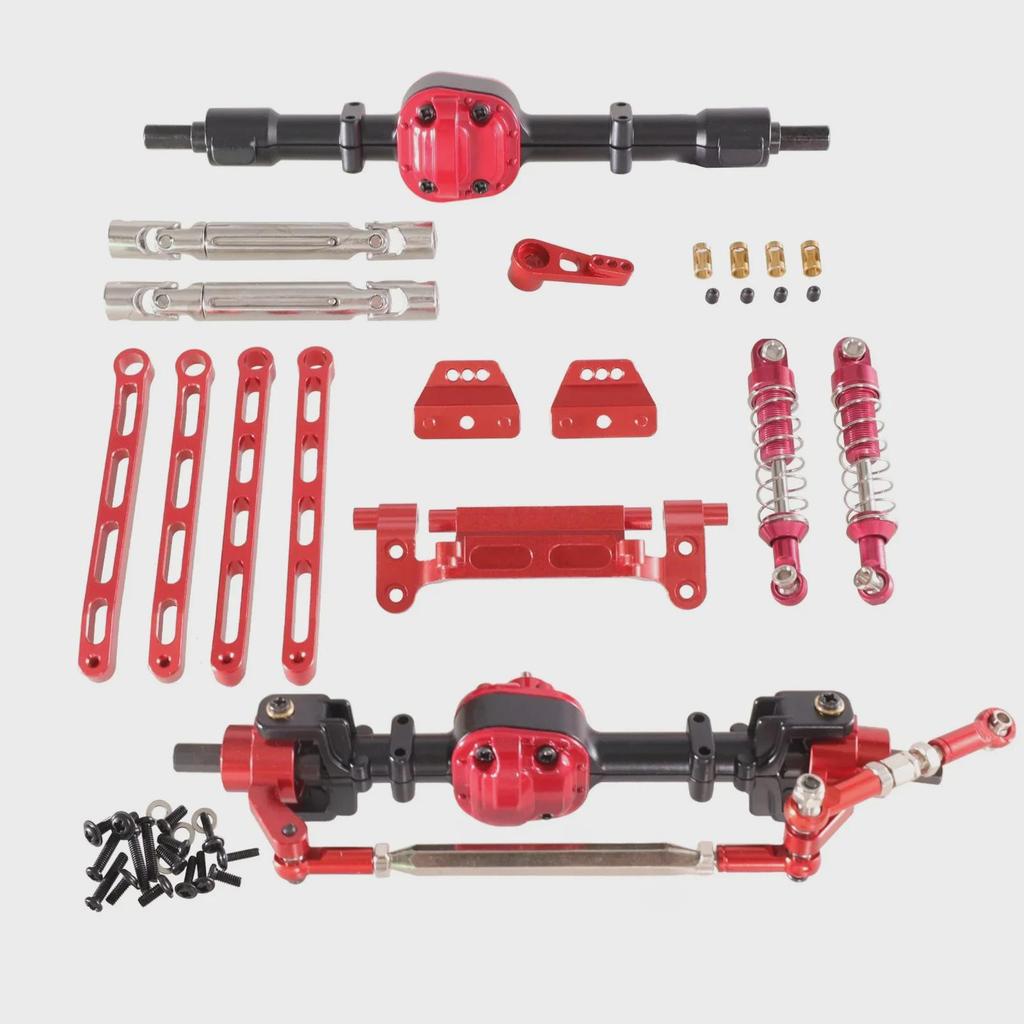 Mangniu MN Series Metal Upgrade RC Car Front & Rear Assembly Kit: Models MN82, LC79, MN78