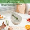 resin Vanilla Stripper Bowl Root Removal 5 Holes Vegetables Stripping Tool Time-Saving Separating Leaves Tool Cooking Accessory