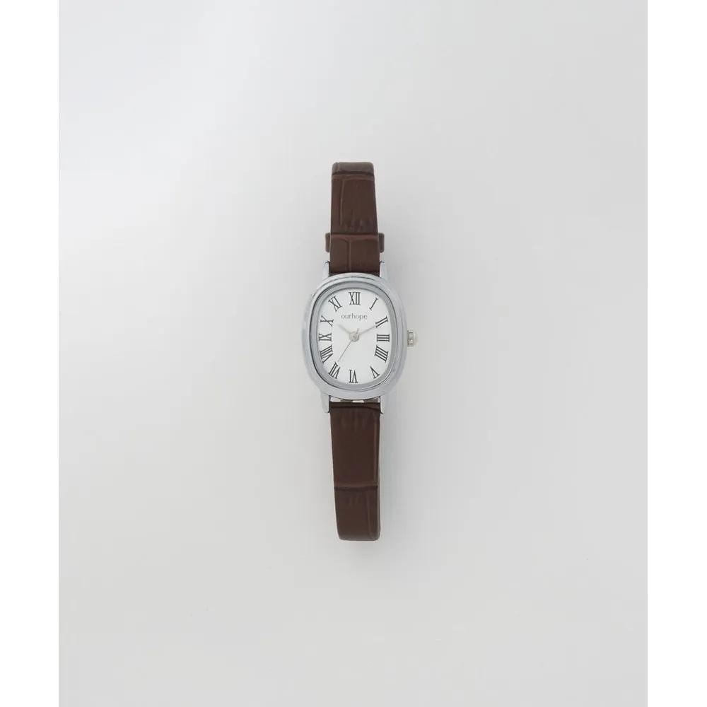 OURHOPE Modest Classic Leather Watch - Brown