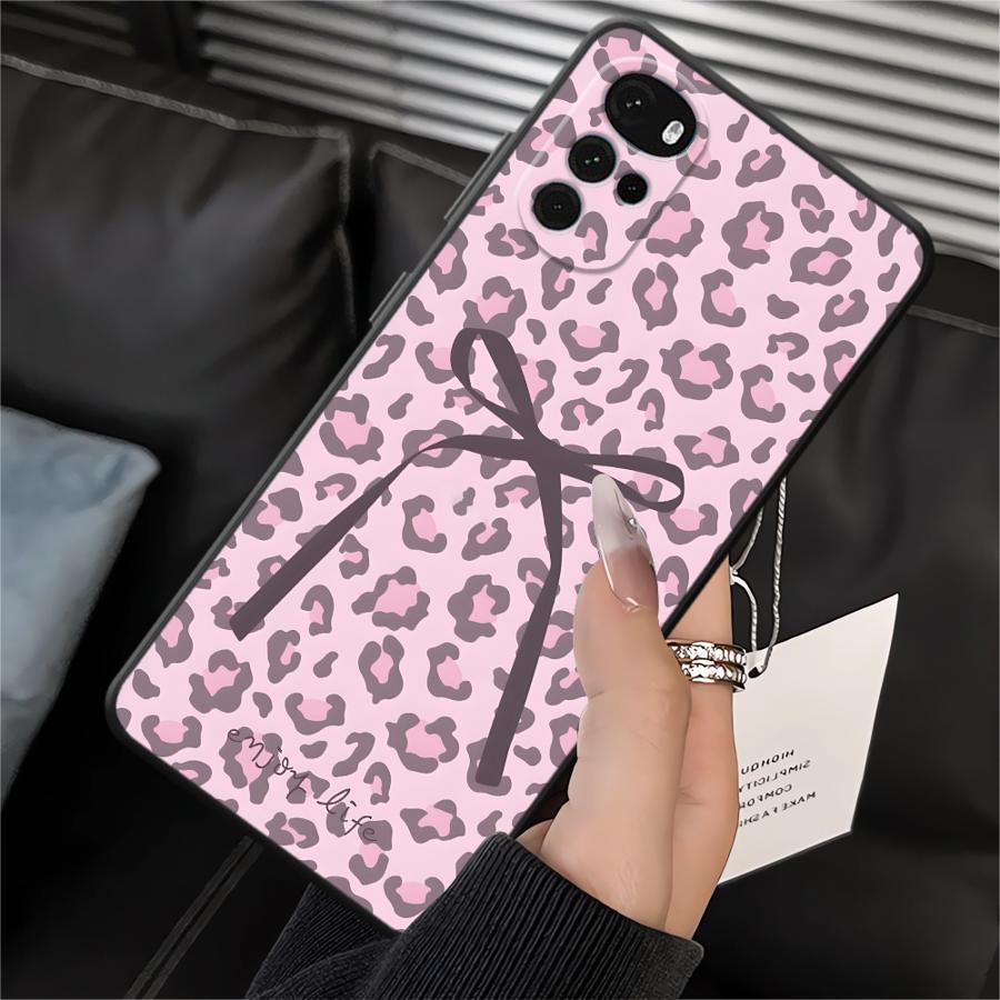 

Creative Leopard Print Bow Phone Cover Case for Motorola Moto G50 G32 G52 G60s Edge 20 Pro 30 Lite G53 G30 G22 Edge40 G71 G51 Motorola Edge 40 Pro