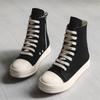 Hohe Nischen-Board-Schuhe neue amerikanische Seitenreißverschluss trendige coole Street-Espadrilles Paar-Stiefel X