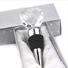 Crystal Heart Wine Stopper With Geometric Design For Wedding Celebration Gift