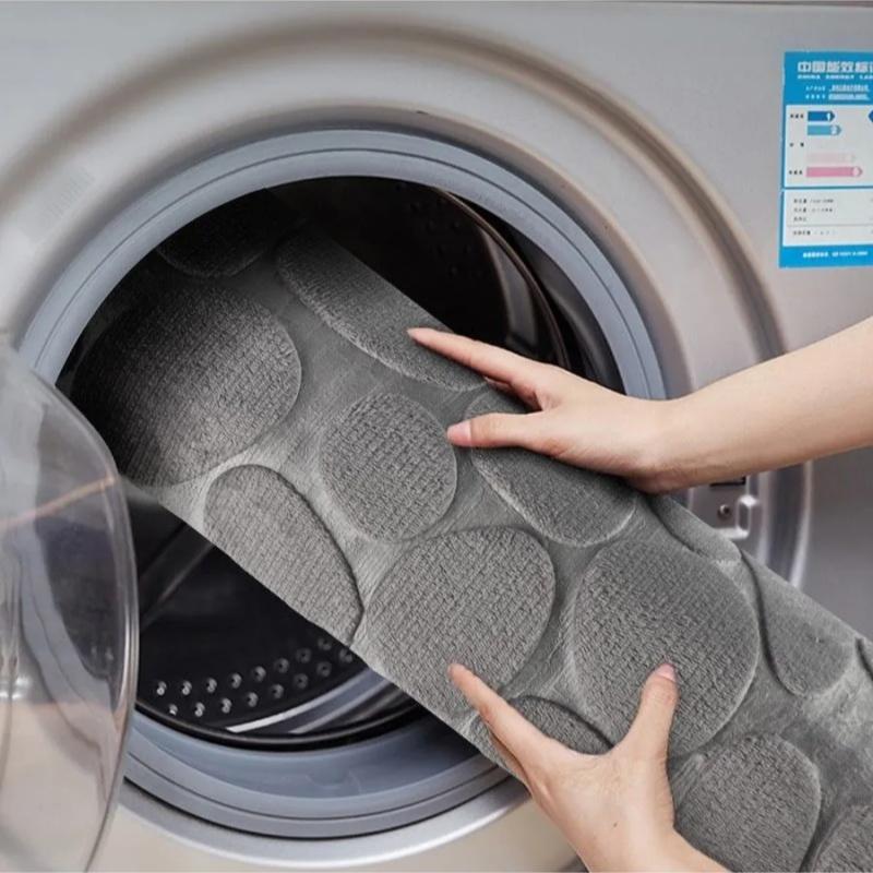 50cm Flannel U Shape Bathroom Rug Thick Absorbent Toilet Mat Non Slip Carpet Floor Pad Washable Bath Mat