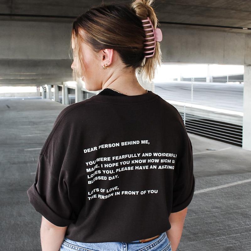 

Jesus Loves You Dear Person Behind Me Funny Faithful Christian T-Shirts Жіноча літня мода Релігійна футболка Топ Dropshipping M чорний